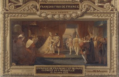 Meeting of Francis I and Pope Clement VII in Marseille, October 13, 1533 by Charles Philippe Lariviere